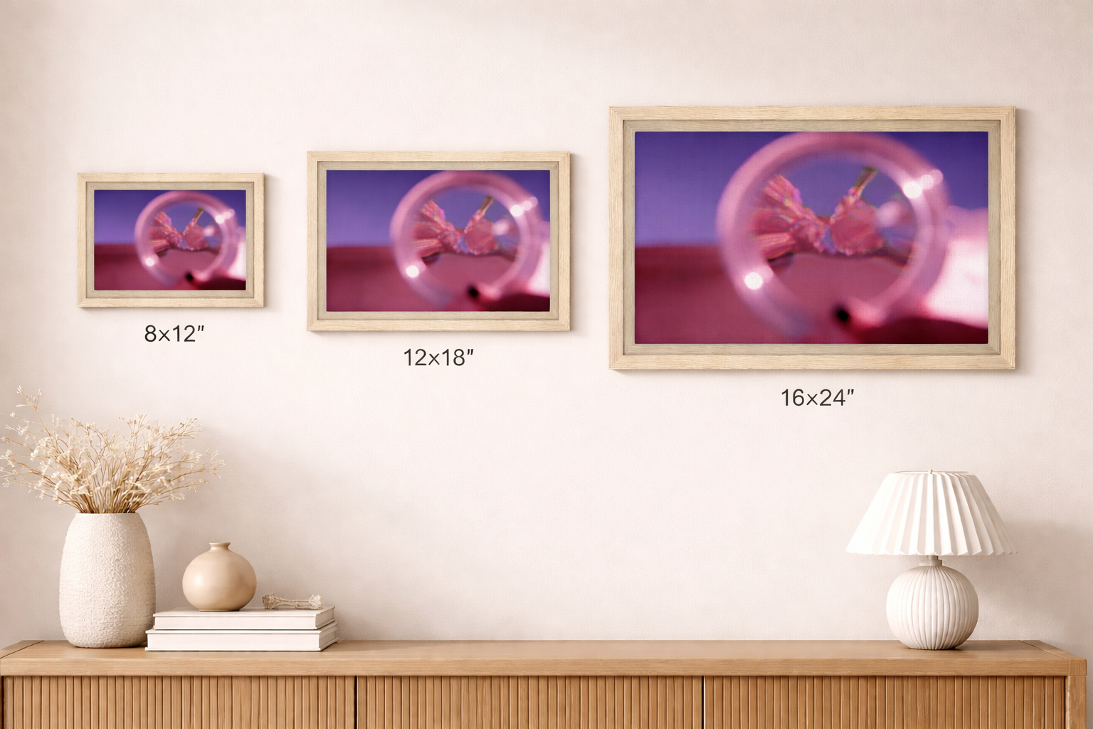 Framed Float Canvas (Various Sizes)