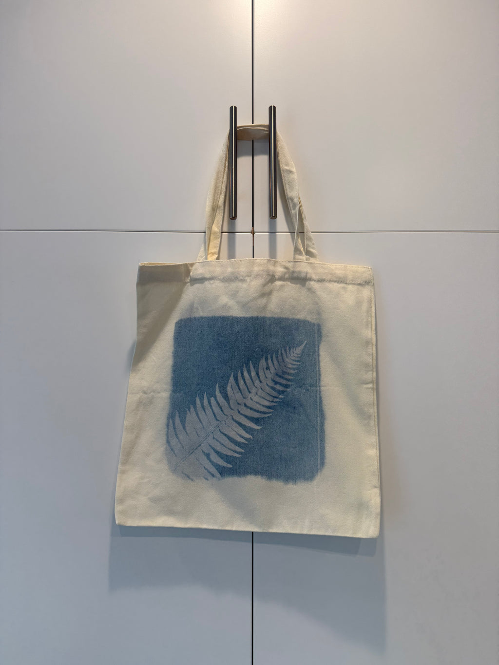 Vancouver Island Fern Cyanotype Tote Bag