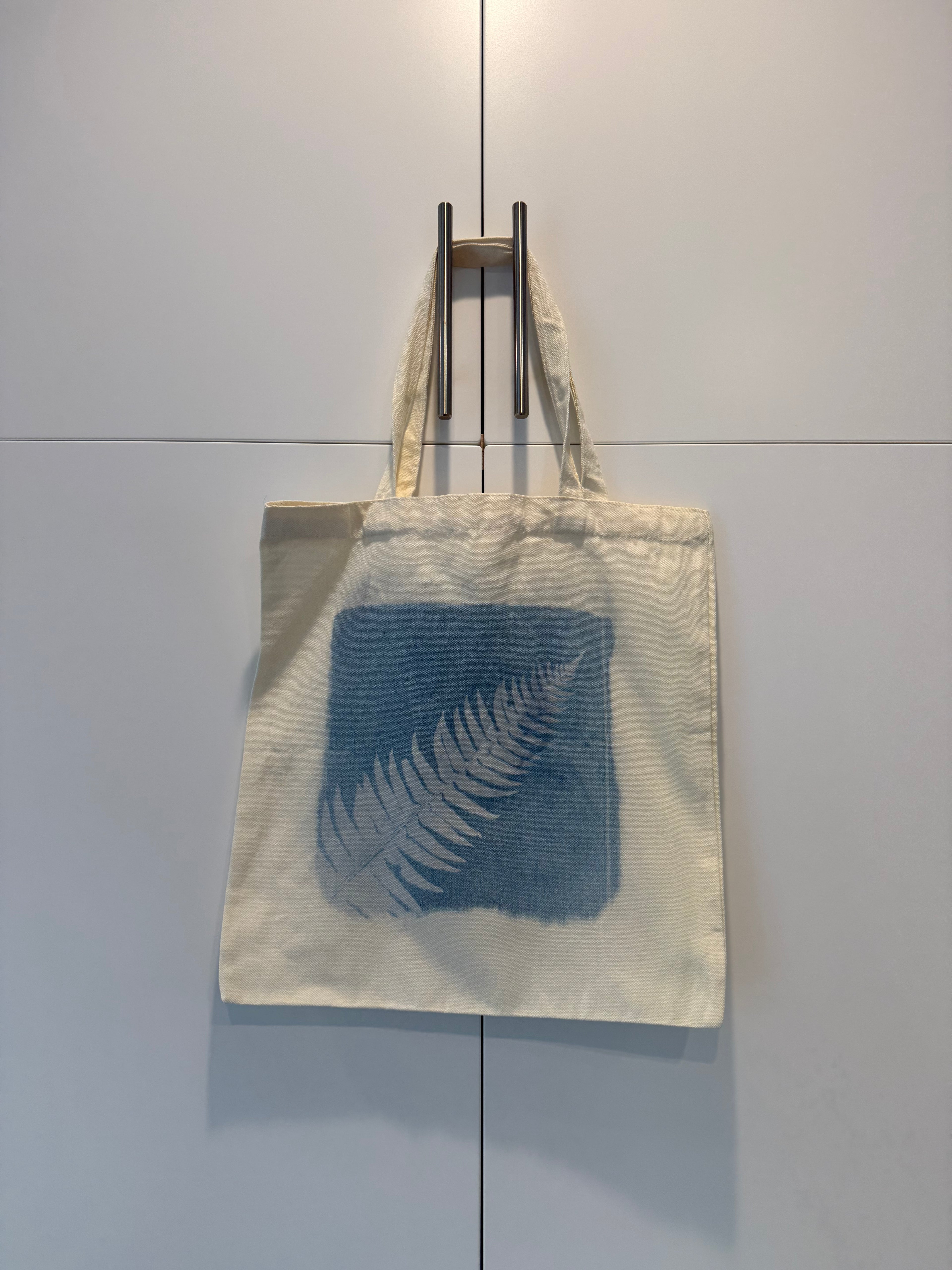 Vancouver Island Fern Cyanotype Tote Bag