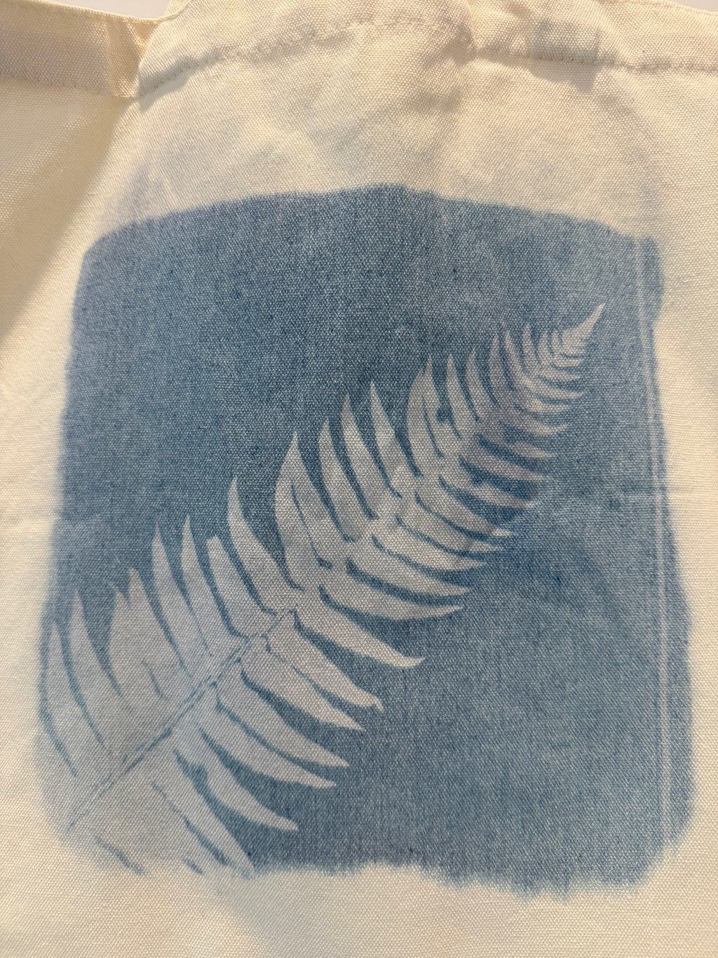 Vancouver Island Fern Cyanotype Tote Bag